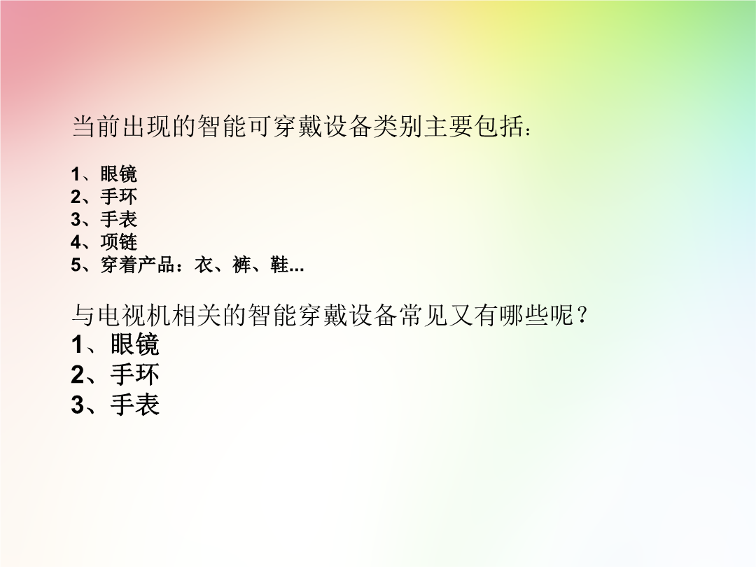 可穿戴智能设备 技术演进、应用生态与未来趋势